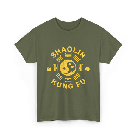 Shaolin Kung Fu Martial Arts T-Shirt - Military Green