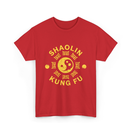 Shaolin Kung Fu Martial Arts T-Shirt - Red