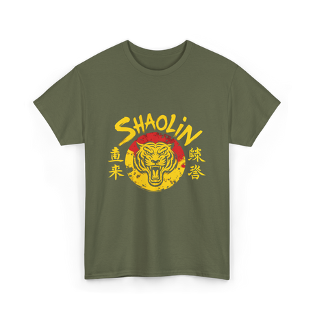 Shaolin Tiger Martial Arts T-Shirt - Military Green