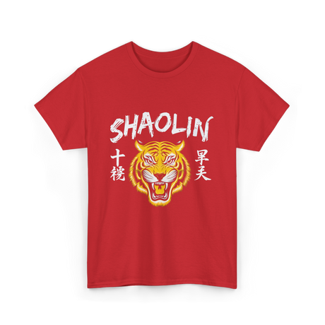 Shaolin Tiger Martial Arts Wushu T-Shirt - Red