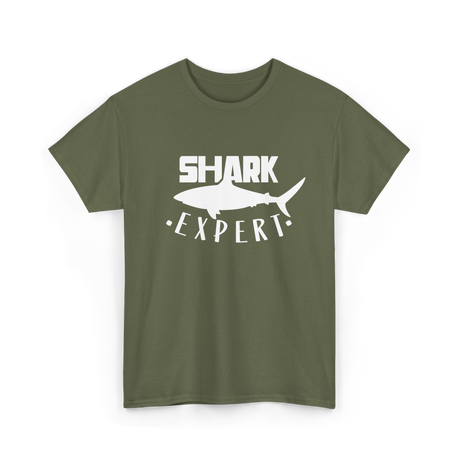 Shark Expert Shark Marine T-Shirt - Military Green