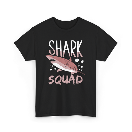 Shark Squad Shark Lover Marine Life T-Shirt - Black