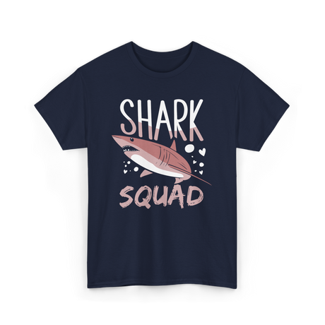 Shark Squad Shark Lover Marine Life T-Shirt - Navy