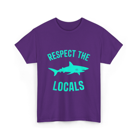 Shark Locals T-Shirt - Purple