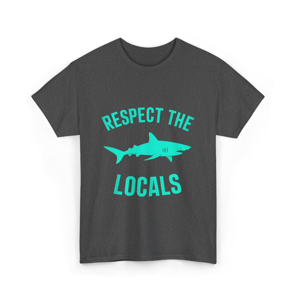 Shark Locals T-Shirt - Dark Heather