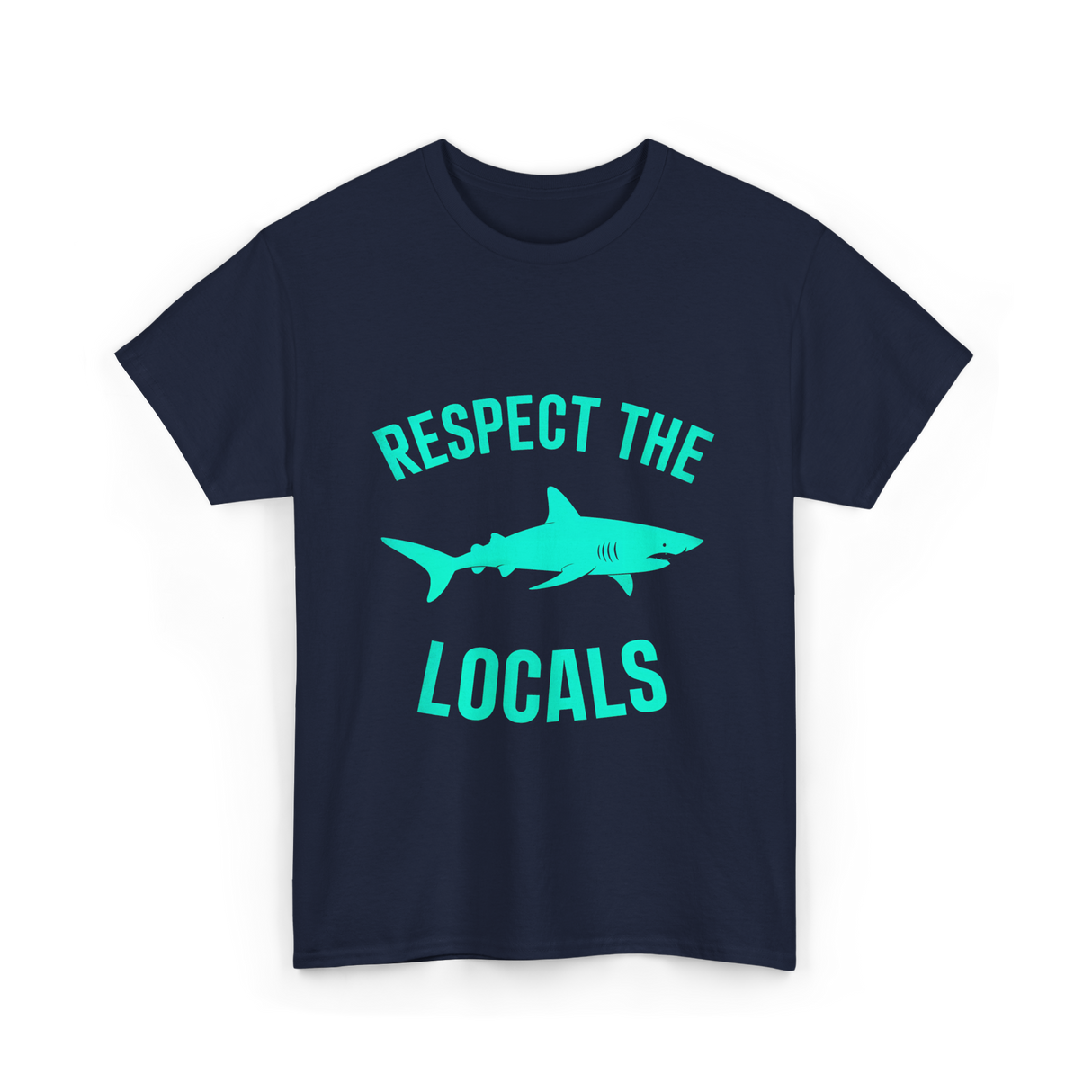 Shark Locals T-Shirt - Navy