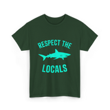 Shark Locals T-Shirt - Forest Green