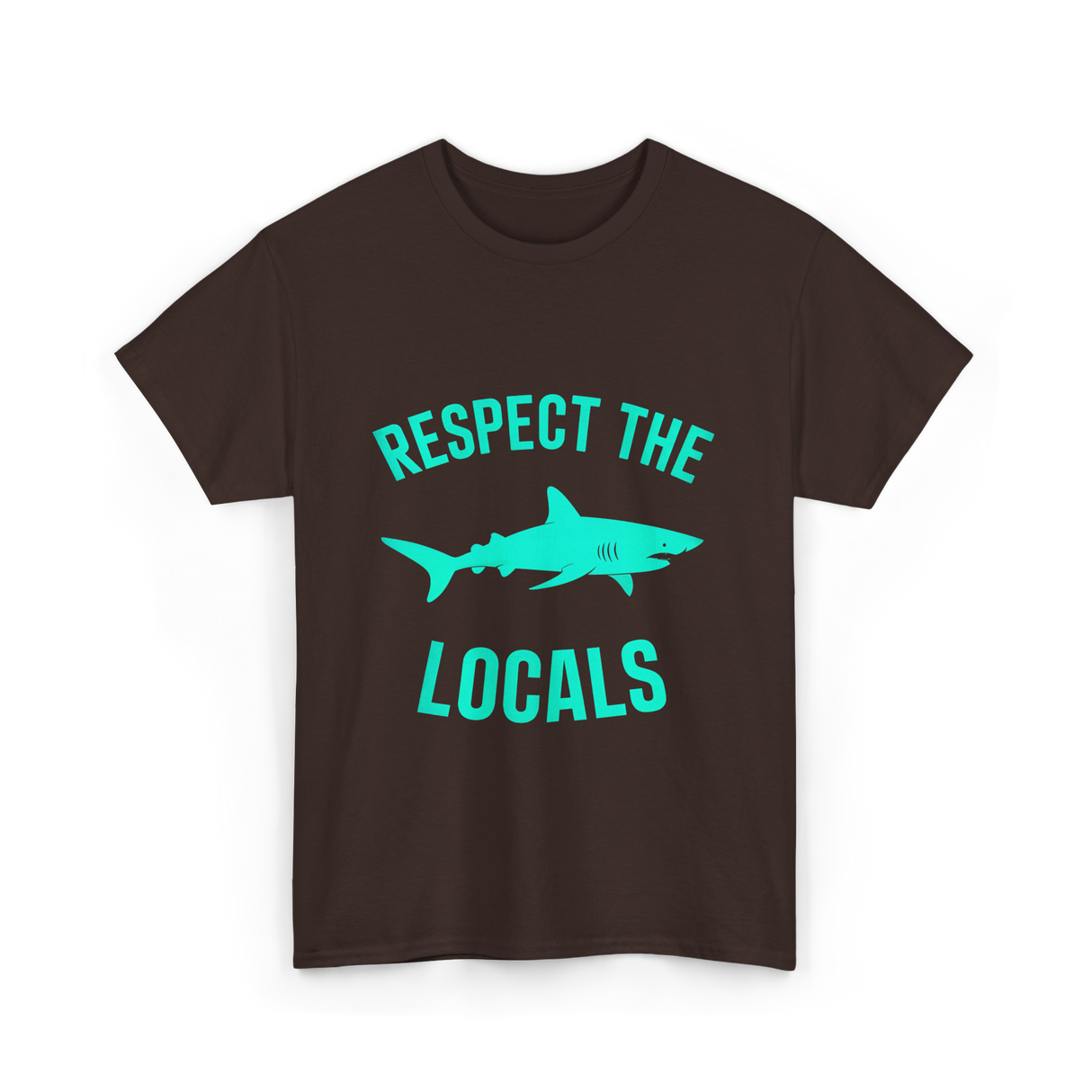 Shark Locals T-Shirt - Dark Chocolate