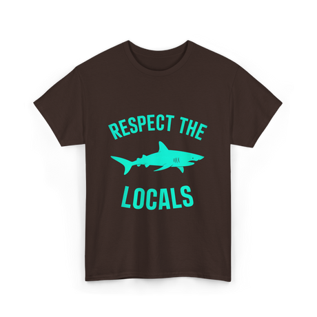 Shark Locals T-Shirt - Dark Chocolate