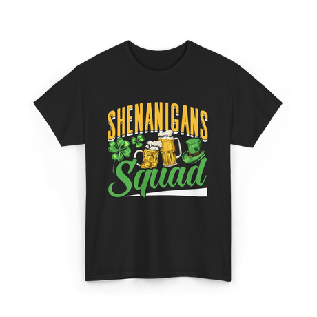 Shenanigans Squad St Patricks Day T-Shirt - Black