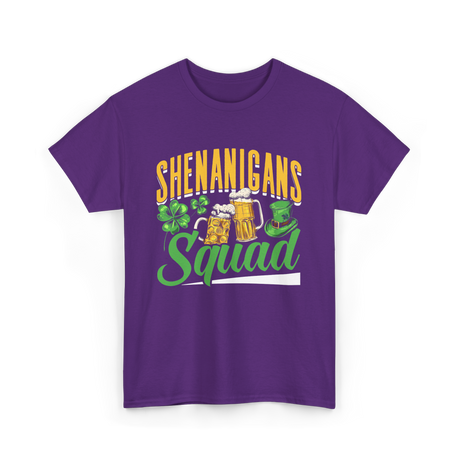 Shenanigans Squad St Patricks Day T-Shirt - Purple