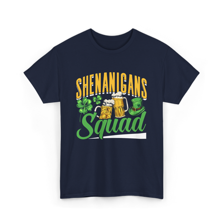 Shenanigans Squad St Patricks Day T-Shirt - Navy