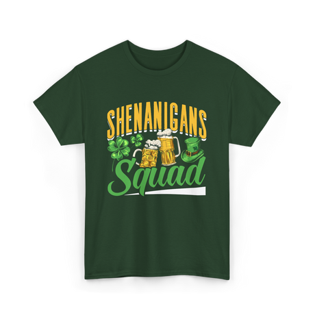 Shenanigans Squad St Patricks Day T-Shirt - Forest Green