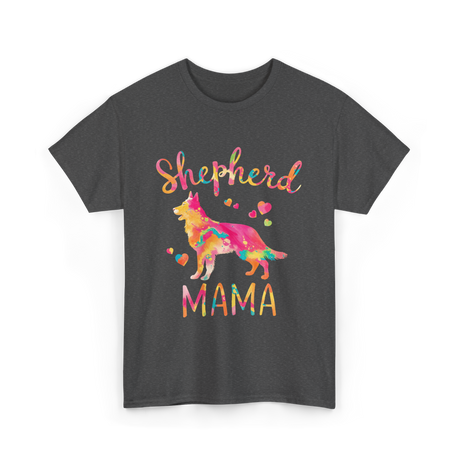 Shepherd Mama Colorful Shepherd T-Shirt - Dark Heather