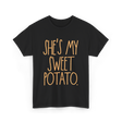 She's My Sweet Potato Couple T-Shirt - Black