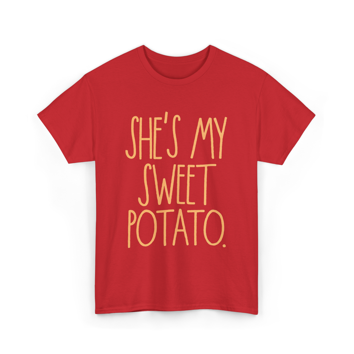 She's My Sweet Potato Couple T-Shirt - Red