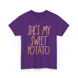 She's My Sweet Potato Couple T-Shirt - Purple