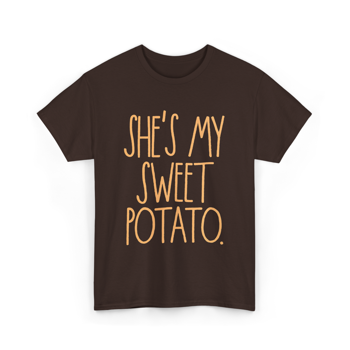 She's My Sweet Potato Couple T-Shirt - Dark Chocolate