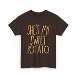 She's My Sweet Potato Couple T-Shirt - Dark Chocolate