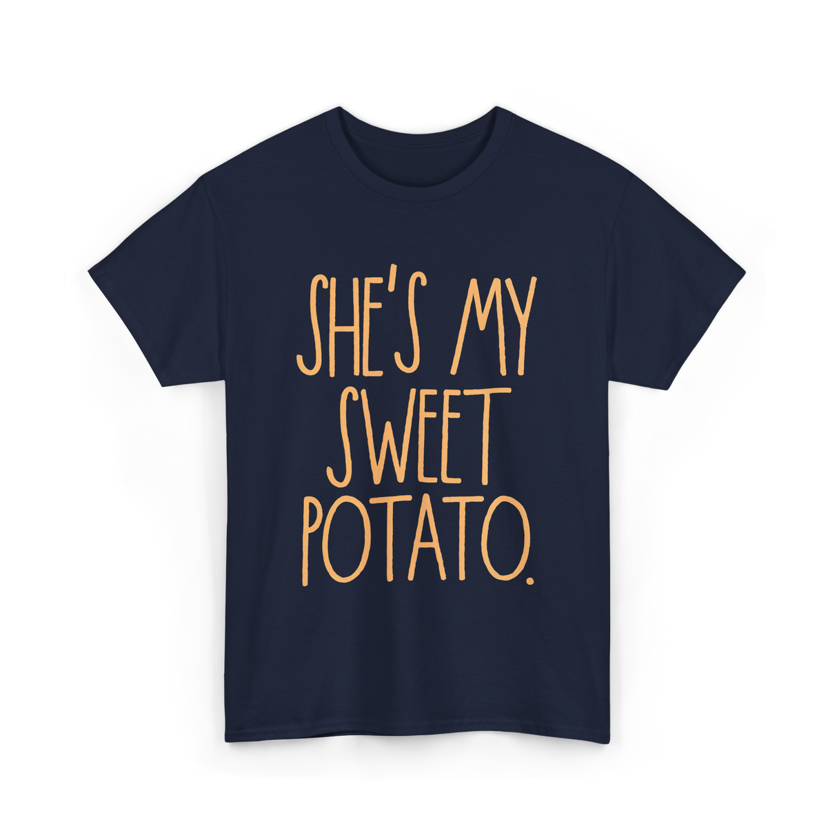 She's My Sweet Potato Couple T-Shirt - Navy