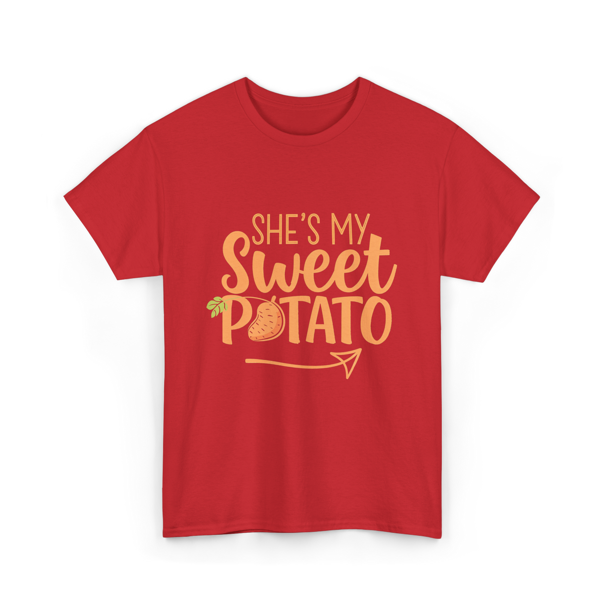 She's My Sweet Potato Thanksgiving T-Shirt - Red