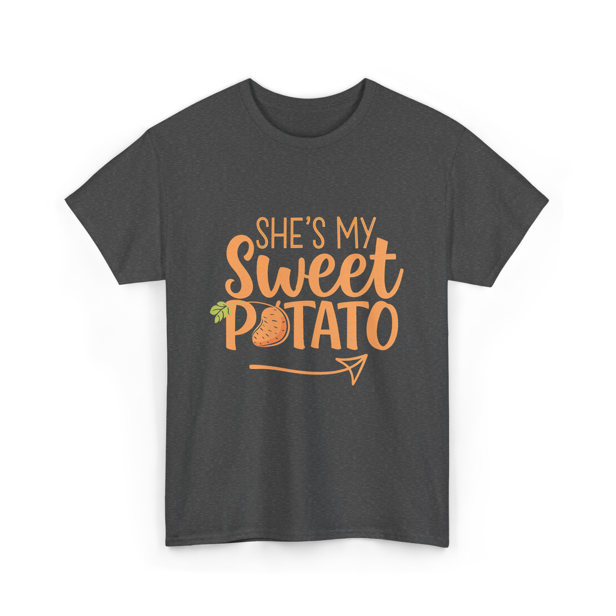 She's My Sweet Potato Thanksgiving T-Shirt - Dark Heather