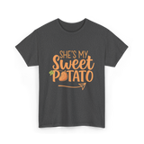 She's My Sweet Potato Thanksgiving T-Shirt - Dark Heather