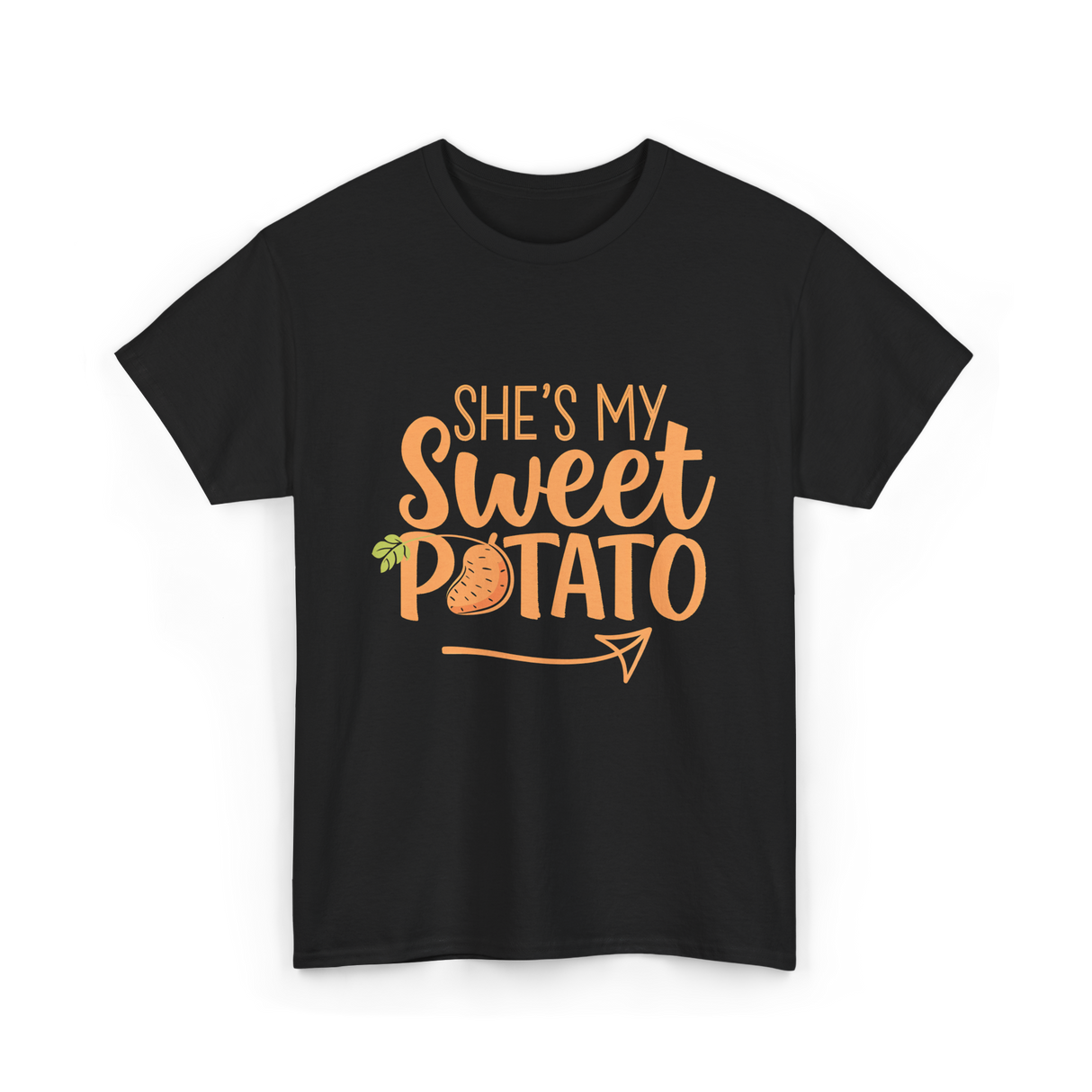 She's My Sweet Potato Thanksgiving T-Shirt - Black