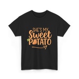 She's My Sweet Potato Thanksgiving T-Shirt - Black