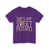 She's My Sweet Potato Thanksgiving T-Shirt - Purple