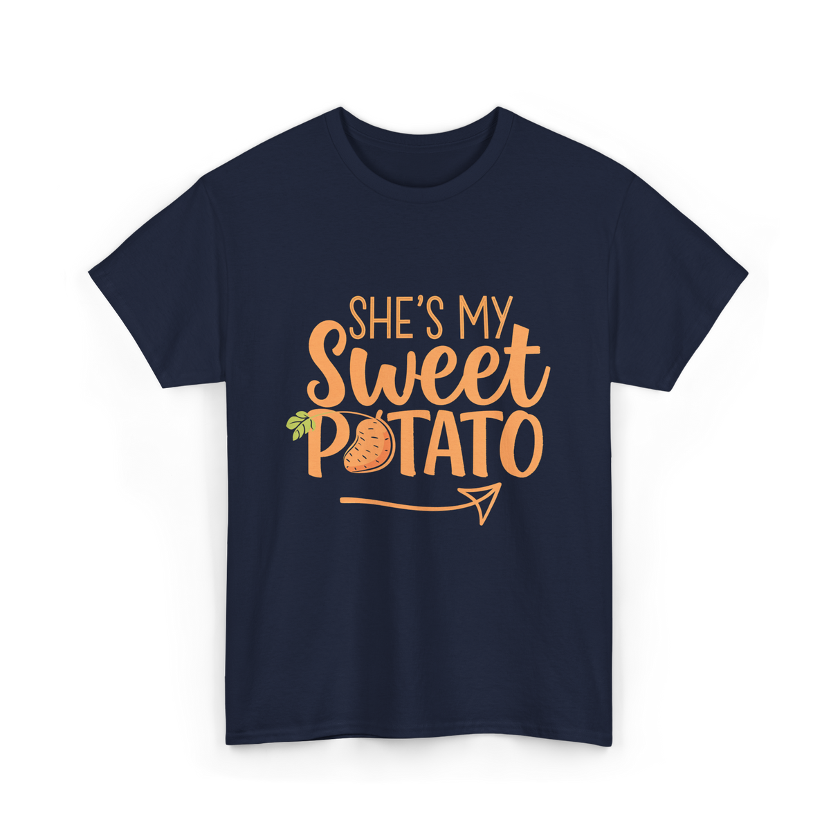 She's My Sweet Potato Thanksgiving T-Shirt - Navy