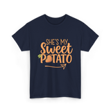 She's My Sweet Potato Thanksgiving T-Shirt - Navy