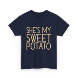 She's My Sweet Potato Thanksgiving T-Shirt - Navy