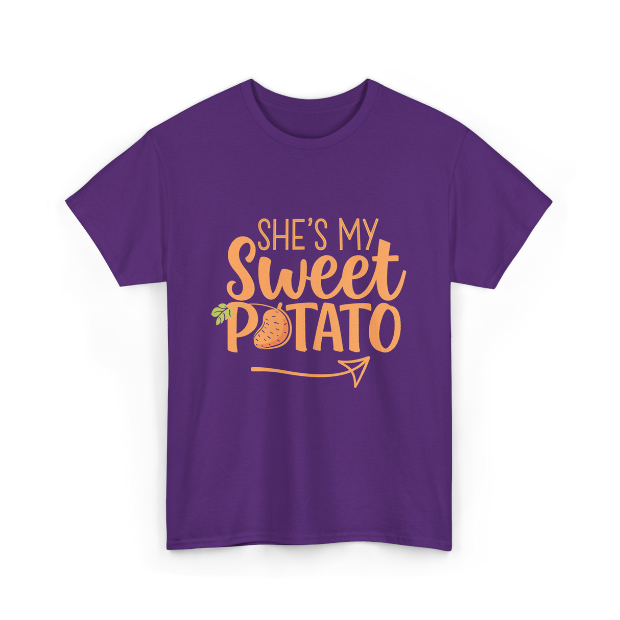 She's My Sweet Potato Thanksgiving T-Shirt - Purple