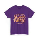 She's My Sweet Potato Thanksgiving T-Shirt - Purple