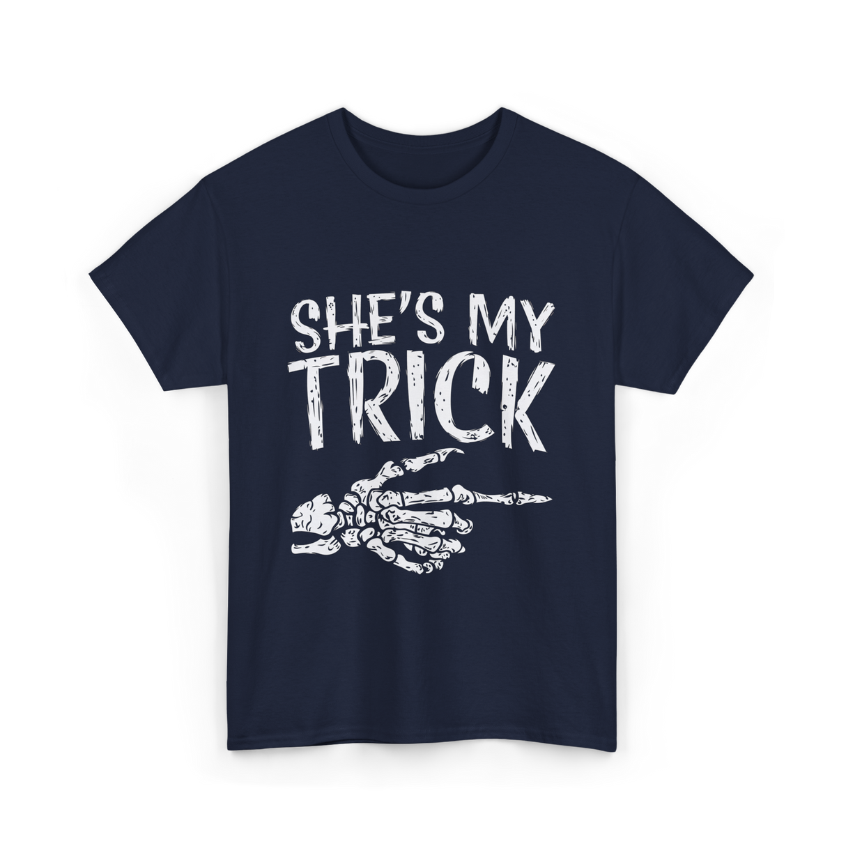 She's My Trick Skeleton T-Shirt - Navy