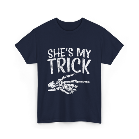 She's My Trick Skeleton T-Shirt - Navy