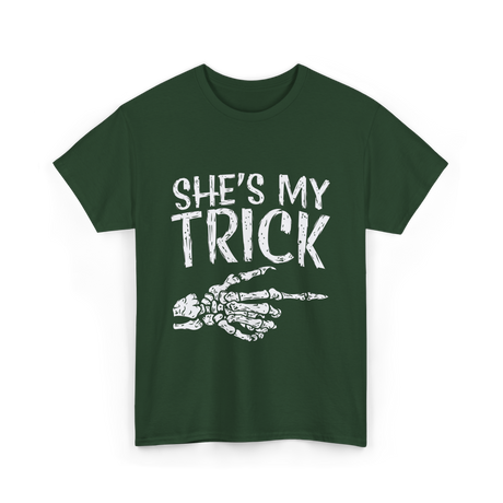 She's My Trick Skeleton T-Shirt - Forest Green