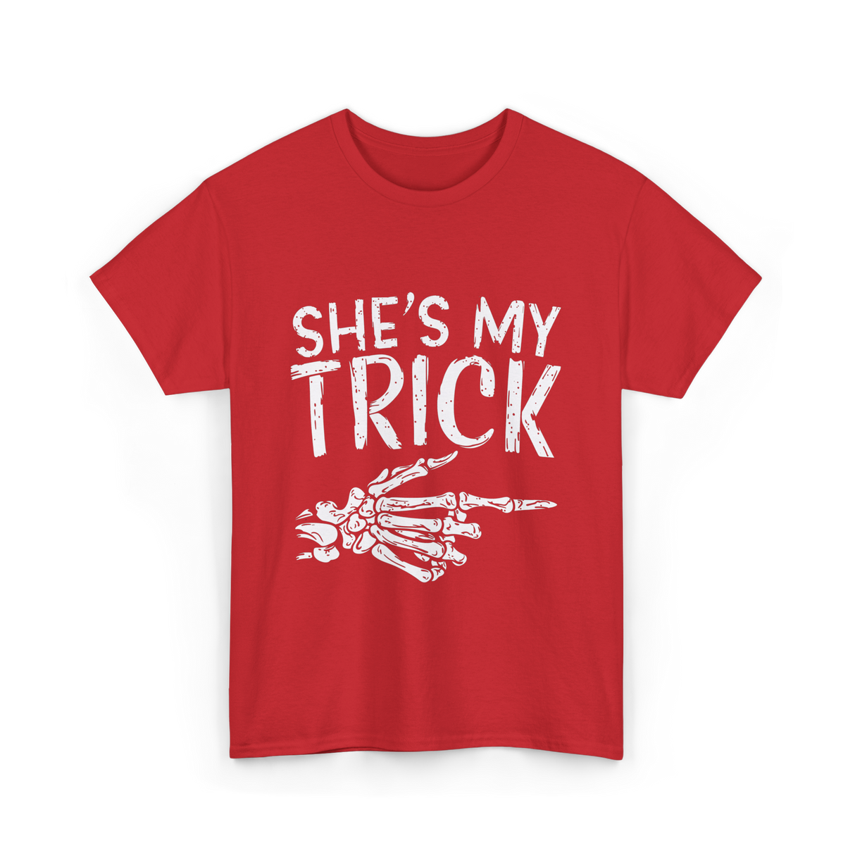 She's My Trick Skeleton T-Shirt - Red