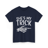 She's My Trick Skeleton T-Shirt - Navy