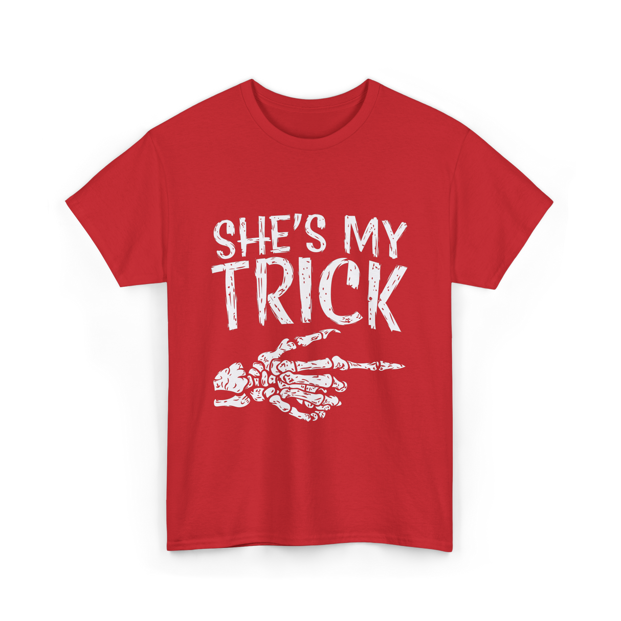 She's My Trick Skeleton T-Shirt - Red