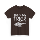 She's My Trick Skeleton T-Shirt - Dark Chocolate