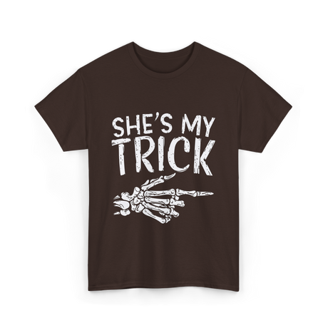 She's My Trick Skeleton T-Shirt - Dark Chocolate