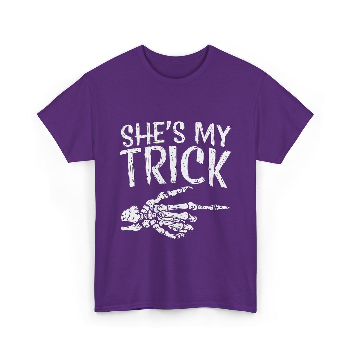 She's My Trick Skeleton T-Shirt - Purple