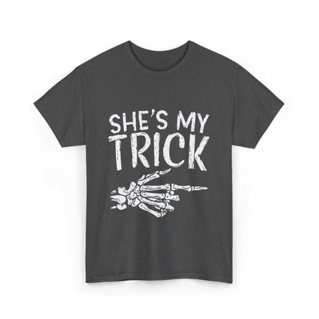 She's My Trick Skeleton T-Shirt - Dark Heather