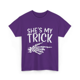 She's My Trick Skeleton T-Shirt - Purple