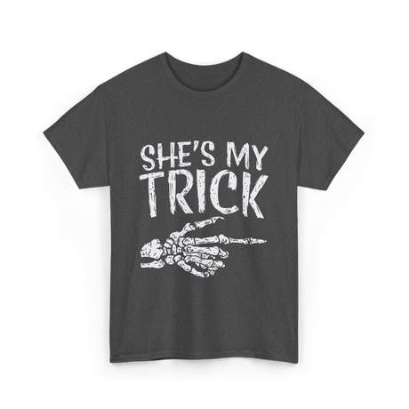 She's My Trick Skeleton T-Shirt - Dark Heather