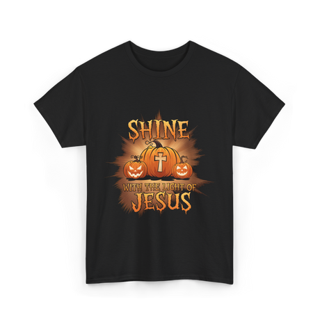 Shine With The Light Christianity T-Shirt - Black