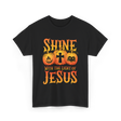 Shine With The Light Jesus Christian T-Shirt - Black