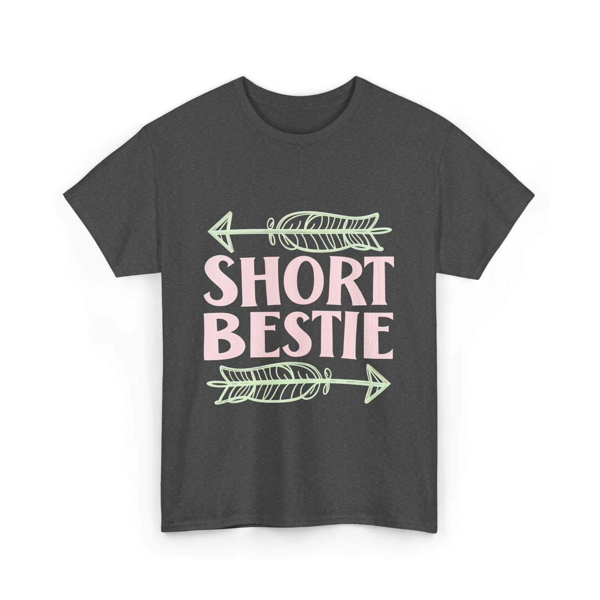 Short Bestie T-Shirt - Dark Heather